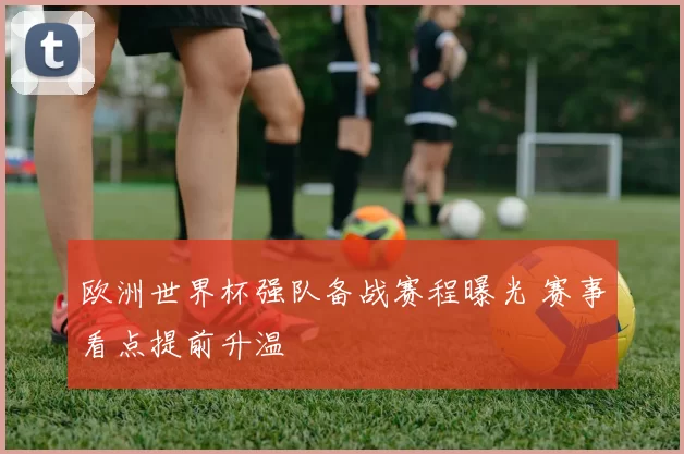 欧洲世界杯强队备战赛程曝光 赛事看点提前升温