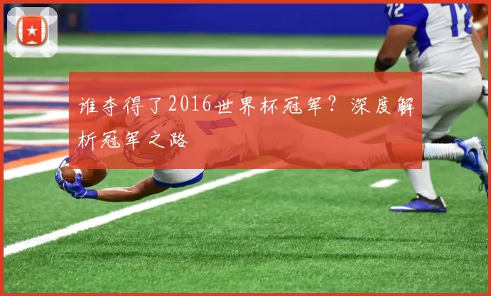 谁夺得了2016世界杯冠军?深度解析冠军之路